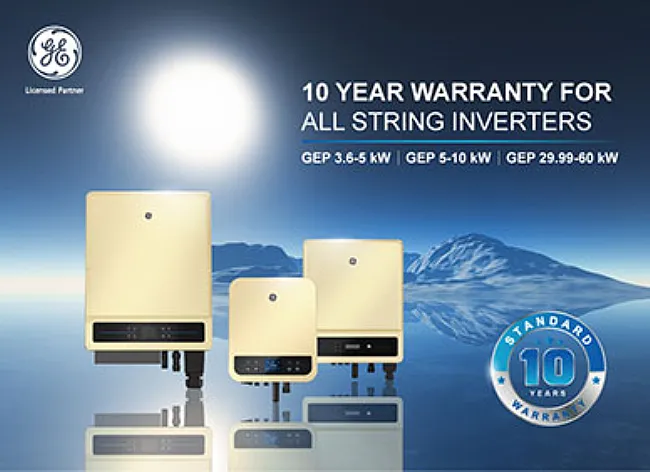 Australian Assurance - The full range of string inverters by GE Solar Inverter backed by a 10-year warranty and local support